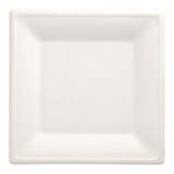 thumbnail of PAPSTAR 50 Teller, Zuckerrohr "pure" eckig 26 cm x 26 cm weiss (89745, 50 Stück)
