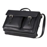 thumbnail of Ruitertassen Lederschulranzen 40cm Lederranzen Ruitertassen Aktentasche Leder Tornister schwarz mit Rückengurten und Schultergurt 2237-11