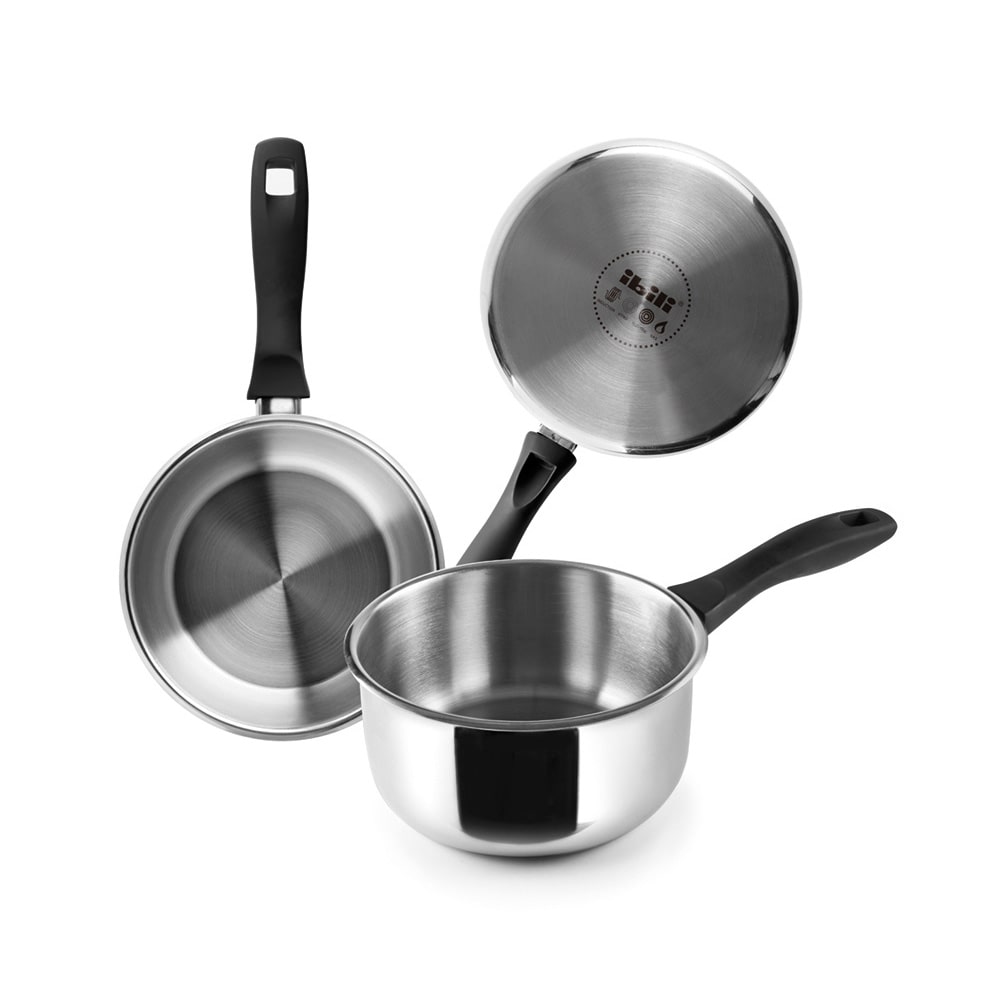 Casserole   induction 18 cm -  Argent Rond Inox Ibili