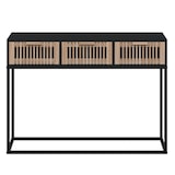 thumbnail of vidaXL Konsolentisch Schwarz 105x30x75 cm Holzwerkstoff und Eisen