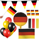 thumbnail of Deutschland Party Deko Set 96 tlg. Partyset Partydeko schwarz rot gold Fussball EM WM
