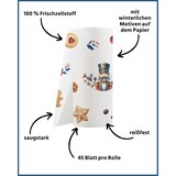 thumbnail of Küchentücher mit bedruckten Motiven, 48 Rollen á 45 Blatt, 3-lagige Küchenrollen, 100% Zellstoff