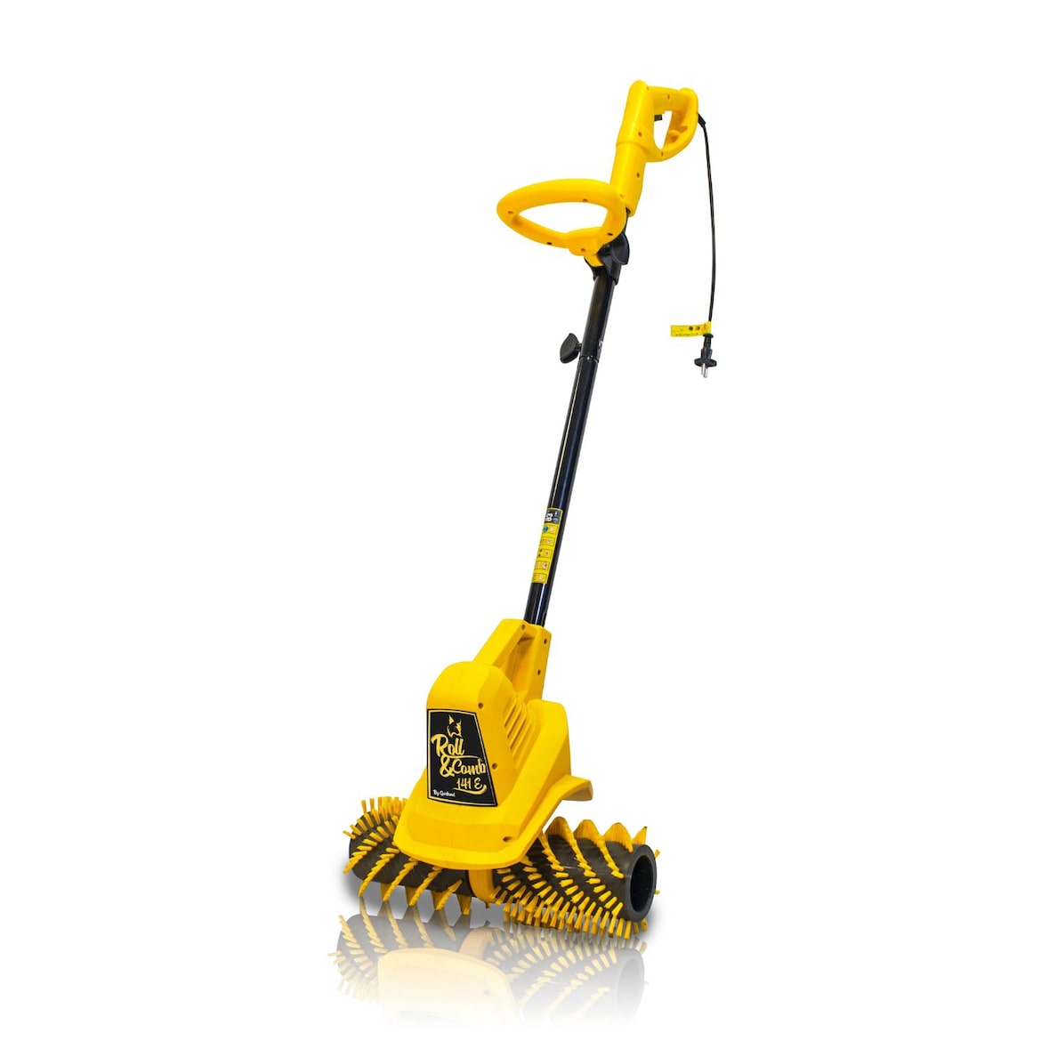 GARLAND ROLL&COMB 141E-V19 - Peinadora Barredora eléctrica enchufable  -  300 W , 4,8 kg de peso y 40 cm de ancho de trabajo. Con manillar plegable.