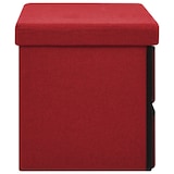 thumbnail of Helloshop26 - Klappbare Aufbewahrungsbank bordeauxrot 76 x 38 x 38 cm Kunstleder x Leinen 02_0010961