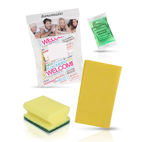 Amenities- Reinigungssets "Welcome Nr. 8" für Touristenunterkünfte - 40 Stück