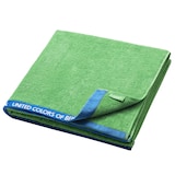thumbnail of Benetton - Handdoek 90x160cm 380gsm 100% katoen velours groene regenboog