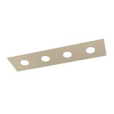 thumbnail of Luminária de teto retangular Toplight Area de 4 luzes com encaixe GX53, estrutura cor areia, design moderno 80x20x3cm