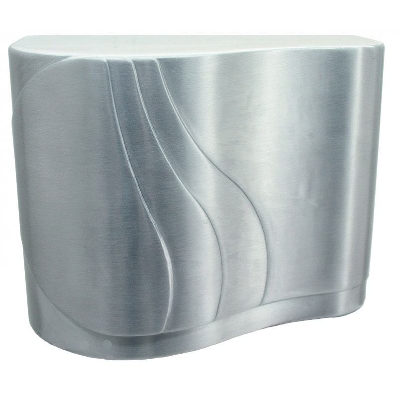 Secador de manos de 1600W de aluminio satinado