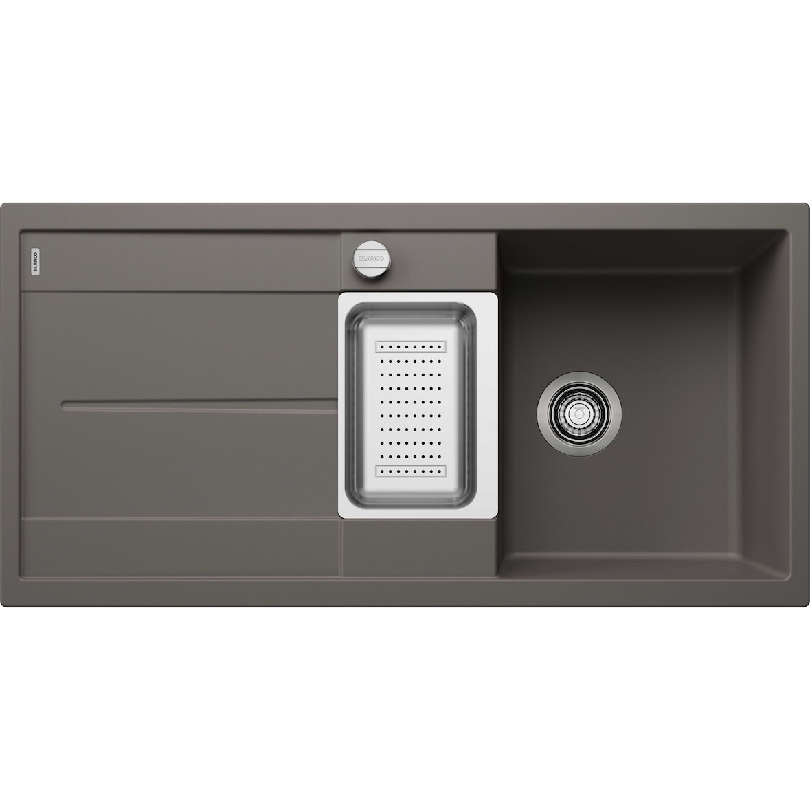 BLANCO METRA 6 S Einbauspüle SILGRANIT vulkangrau ab 60 cm Excenter