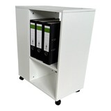 thumbnail of Druckertisch Büro Rollen Druckerständer Organizer Rollschrank LEON weiß