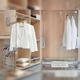 thumbnail of Emuca 9283711 Penderie rabattable pour armoire Hang, 450 600, Chromé, Acier et Plastique.