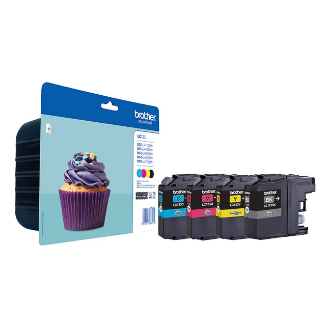 Tinten BROTHER LC123VALBPDR BROTHER MFCJ4510 TINTE(4)ST