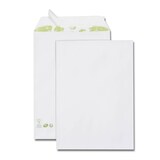 thumbnail of Boîte de 250 pochettes Green blanches 229x324/C4, 90 g/m², adhésives avec bande