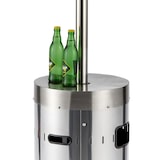 thumbnail of METRO Professional Gasheizstrahler GHP5000G, Edelstahl, Ø 76 x 218 cm, Kippschutz-Abschaltautomatik, Druckminderer, fahrbar, silber