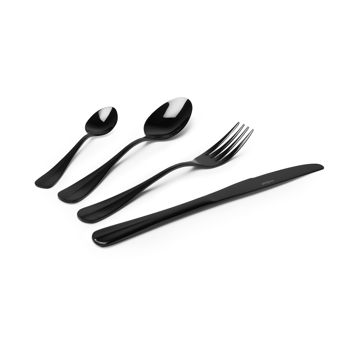 Excelsa set 24 posate Black acciaio nero
