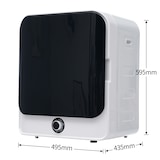 thumbnail of Wäschetrockner 3kg/4,5kg 830W mit fünf Programmen, Überhitzungsschutz, wandmontierbar, in Weiß – ideal für kleine Wohnungen und effizientes Trocknen