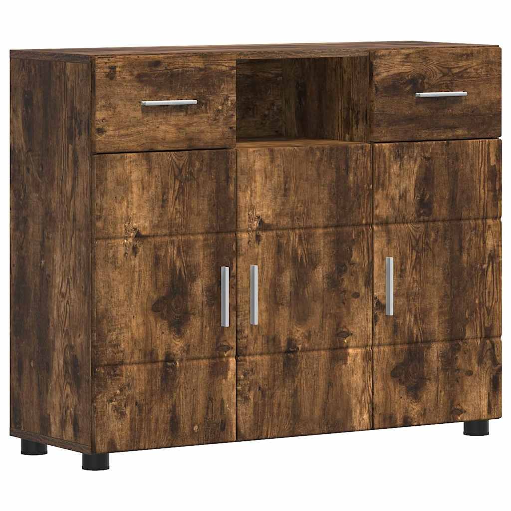 vidaXL Sideboard Räuchereiche 88.5 x 30.5 x 73 cm Holzwerkstoff