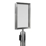 thumbnail of Securit® A4 Posterhouder voor Uittrekbare Afzetpaal - Chroom - Inclusief Montagekit