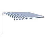 thumbnail of vidaXL Automatische Markise mit LED & Windsensor 400x350 Blau und Weiß