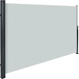 thumbnail of tectake toldo lateral extensible enrollable protección privacidad resistente viento tela poliéster gris 300x9x160cm