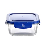 thumbnail of Benetton - Hermético Cuadrado 570Ml En Borosilicato Y Tapa Azul