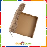 thumbnail of DayBays 400 Stk. Pizza-Karton 26x26x4 cm  Weiß Kraftpapier bedruckt mit Pizza-Motiv