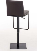thumbnail of Barhocker CARIN - Kunstleder Braun 42x44x86 cm Schwarz | Barstuhl Höhenverstellbar Mit Lehne Drehbar Tresenhocker Tresenstuhl Kneipenhocker