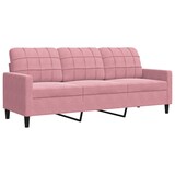 thumbnail of vidaXL 2-tlg. Sofagarnitur mit Kissen und Nackenrollen Rosa Samt