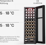 thumbnail of Klarstein Bovella 44 Duo+ Weinkühlschrank | 2-in-1 | 44 Flaschen | 2 Zonen | 9 Regale | Touch Schwarz