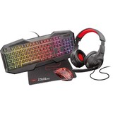 thumbnail of Trust GXT 1180RW 4-in-1 Gaming Set met headset, toetsenbord (qwerty), muis en muismat