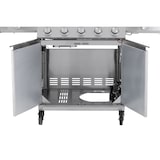thumbnail of Tarrington House Gasbarbecue met 5+1+1 branders Glenwood, 138 x 57 x 121 cm, met plaat en wielen, roestvrij staal, zilver