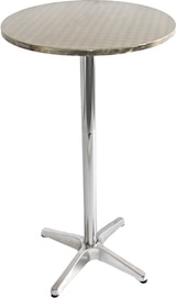 thumbnail of Mesa de bar + mesa bistro de aluminio, regulable en altura 70/110cm, Ø=60cm ~ modelo básico