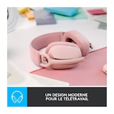thumbnail of Logitech Zone Vibe 100 Over-Ear Headset Rosé - for Work & Play, 20Std. Akku