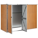 thumbnail of vidaXL Gerätehaus Braun 225x89x161 cm Verzinkter Stahl
