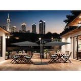 thumbnail of METRO Professional Ombrellone a doppio braccio, acciaio / poliestere, 2.5 x 2.5 m, protezione UV, idrorepellente, grigio