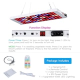 thumbnail of Lampara de cultivo con Luz LED de crecimiento, espectro completo con 98 LEDs, Hidropónicos VETS