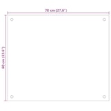 thumbnail of vidaXL Küchenrückwand Transparent 70x60 cm Hartglas