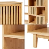 thumbnail of Helloshop26 - Bücherregal aus natürlichem Bambus 128 x 147 x 39 cm 03_0009004