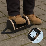 thumbnail of Relaxdays Schuhabstreifer mit Rundum-Bürsten, Fußabtreter Außenbereich, robuste Borsten, Bodenbefestigung, schwarz/natur