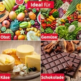 thumbnail of Groenterasp | RVS + Kunststof | 4 Zijden | Opvangbak 80mm | 136x250mm