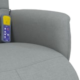 thumbnail of vidaXL Massagesessel mit Fußteil Hellgrau Stoff