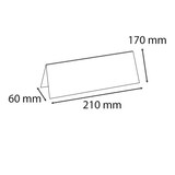 thumbnail of EXACOMPTA Portanome da tavolo per formato A5, cod. 85358D in PMMA (acrilico) alta trasparenza, resistente ai raggi UV. Confezione da 10 pezzi.