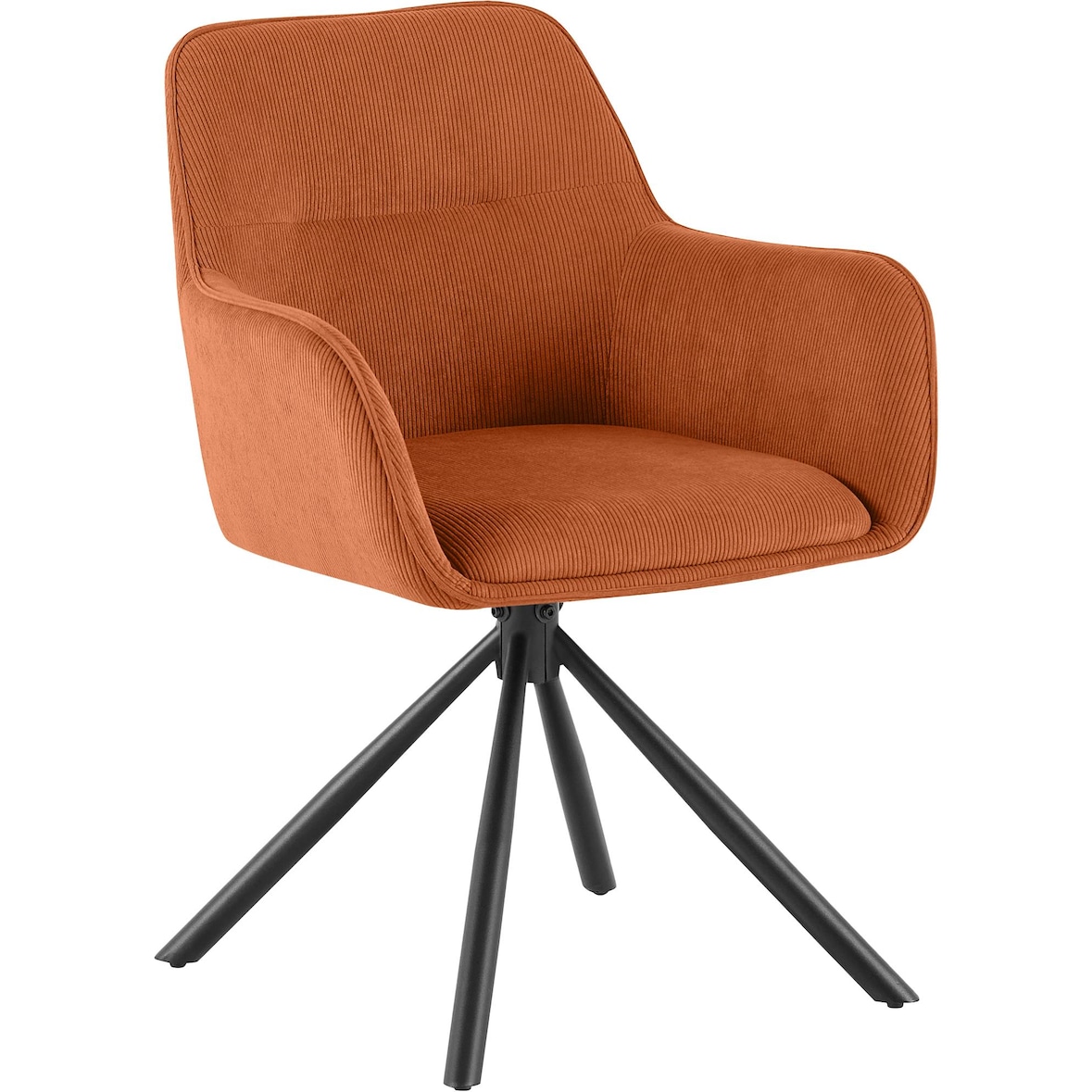Chaise de salle à manger Tipton Cord Orange