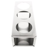 thumbnail of Garcia de Pou - Porta 3 Flaconi Salse 360/ 720 Ml 28X10X8 Cm Argento Acciaio Inox