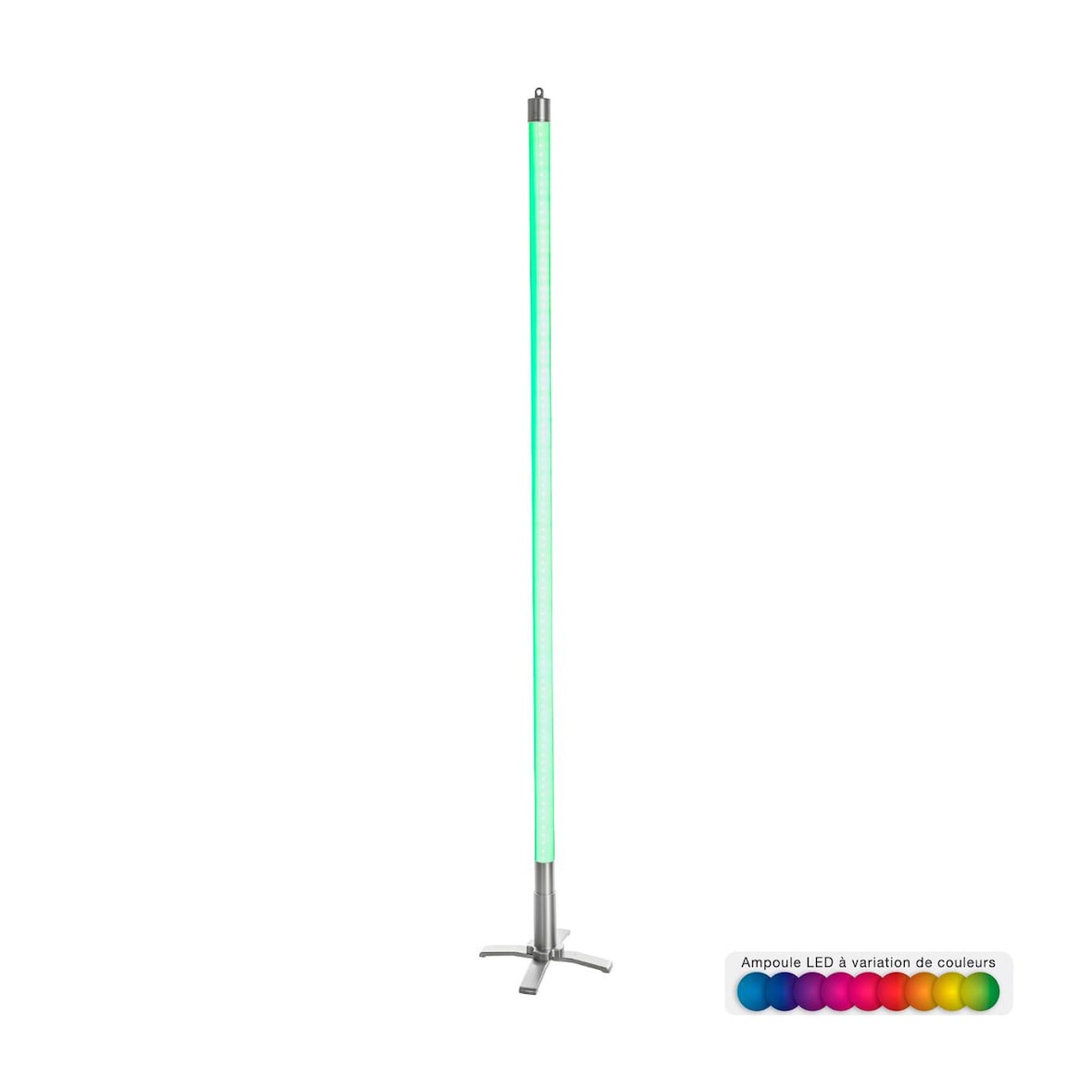 Tube néon LED à variation de couleurs avec télécommande H 134.6 cm