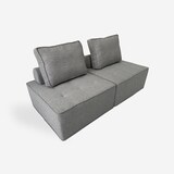 thumbnail of Poltrona da salotto modulare componibile in tessuto grigio Raji-DI92506GC