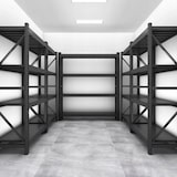 thumbnail of Lagerregal 200x60x200cm 300kg Schwerlastregal Regal Kellerregal 4 Böden Schwarz