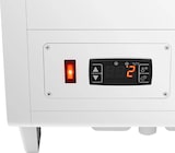 thumbnail of Romux® Kühlvitrine Weiß 2 Fachböden mit 2 Schiebetüren 100 Liter Zwangslufkühlung | Tischkühlvitrine Gebogenes Glas