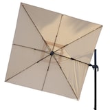 thumbnail of Gastronomie-Ampelschirm HWC-A96, 3x4m (Ø5m) schwenkbar, Polyester/Alu 26kg ~ creme mit Ständer