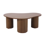 thumbnail of Table basse en MDF décor mélaminé bois foncé
